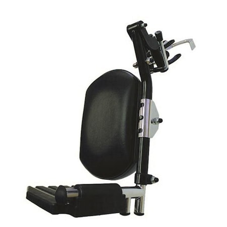 New Solutions New Solutions FRB452L Top Latch Black Legrest Hemi Spacing Plastic Footrest Wheelchair - Left FRB452L